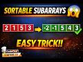 Sortable Subarrays | CodeChef Starters 232 Solution | DP + Greedy Explained 🔥