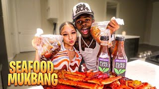 SEAFOOD MUKBANG / Q&A ft. WOODA 🥰
