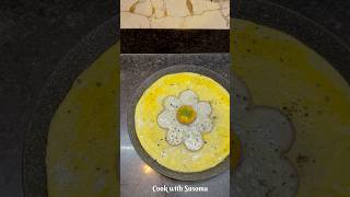 Egg Flower Omelette 🍳#omlette #trending #food #eggs #eggrecipe