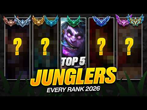 Top 5 BEST Jungle Champions ALL RANKS (2026)