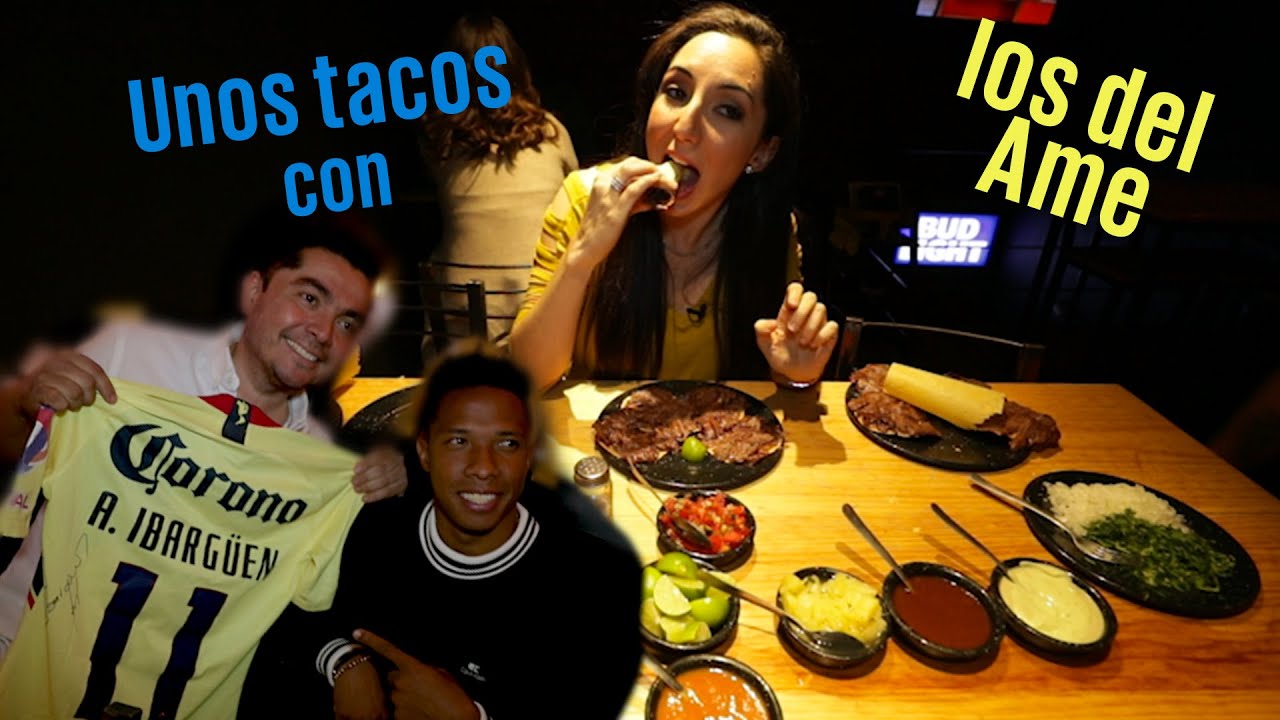 A Comer Sirloin con los jugadores del América!!! Pa'l Antojo - YouTube