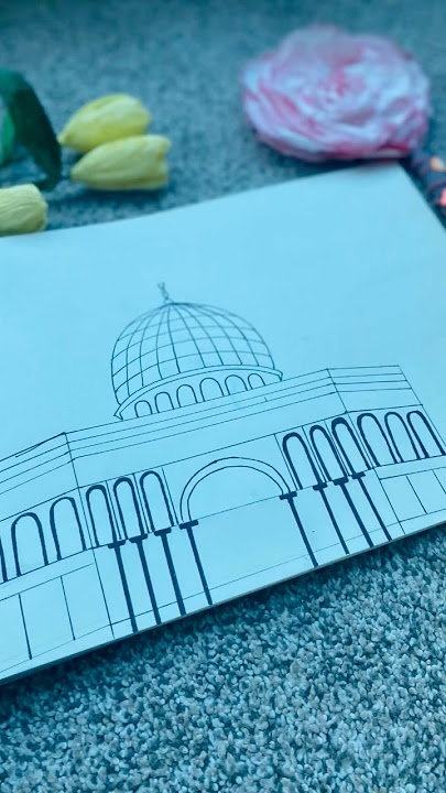 Masjid Al Aqsa / drawing ✍🏾/#art #shorts