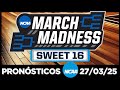 🔥PRONÓSTICOS MARCH MADNESS PARA HOY 27 DE MARZO | PICKS GRATIS🔥