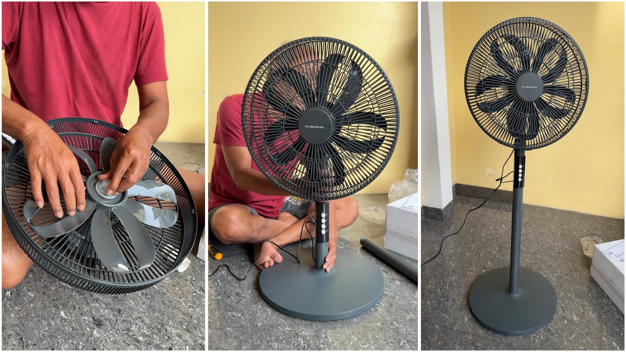 Unboxing dan Merakit Kipas Angin baru, Gascomp berdiri 16 inchi 