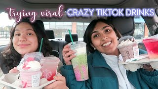 Trying VIRAL TikTok STARBUCKS DRINKS! *secret menu* screenshot 1