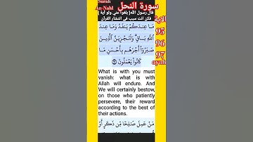 تلاوة خاشعة سورة النحل 40 الاية 95-97