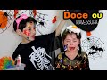 DOCE OU TRAVESSURA Brincadeiras de Halloween trick or treating com Mimi Julinha