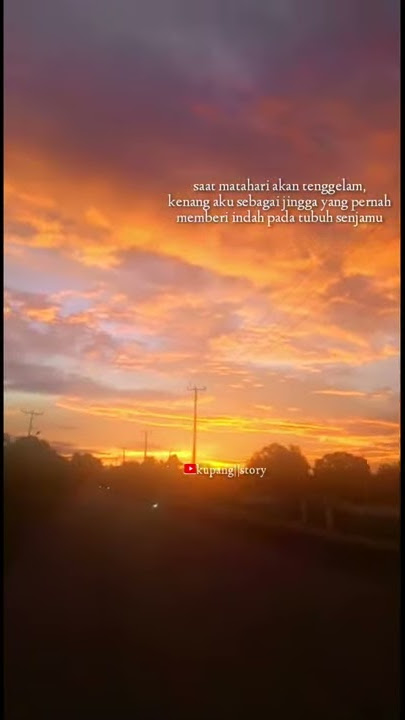 story WA senja di kota kupang