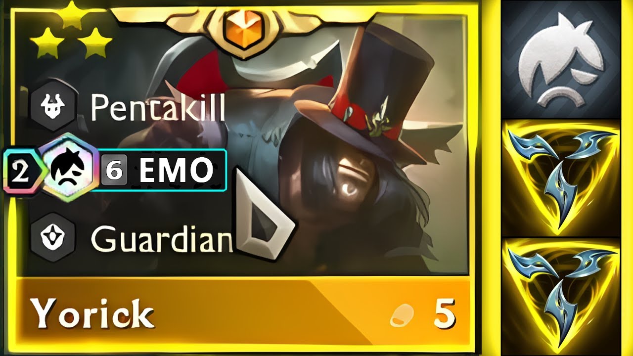 6 Emo Yorick ⭐⭐⭐ Turns Lobby into GOULS | TFT SET 10