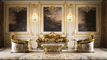 Nội thất dát vàng - Sofa phòng khách