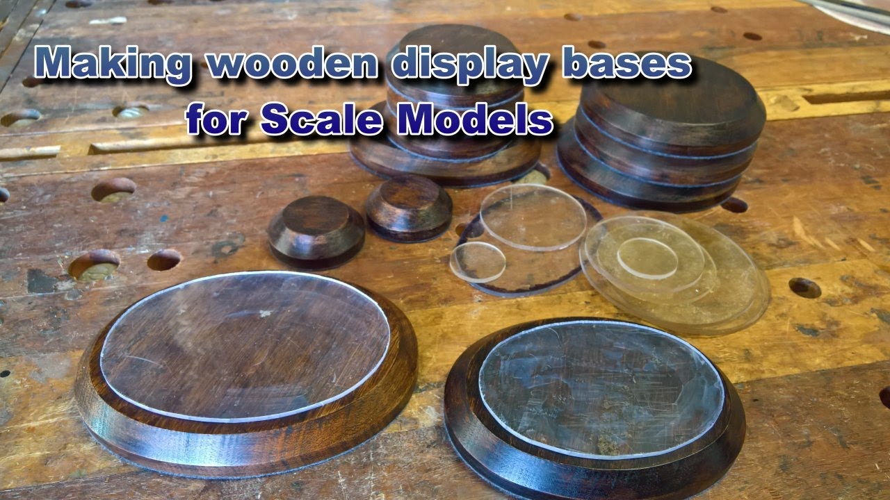 Making wooden display bases for scale models - YouTube
