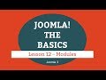 Joomla 3 Tutorial - Lesson 12 - Modules