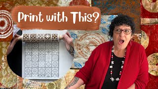 Save Money Gelli Printing with Unusual Items Making Texture