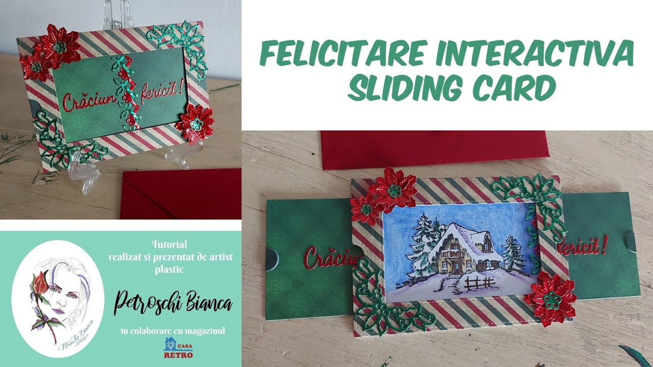# 133 Felicitare interactiva SLIDING CARD