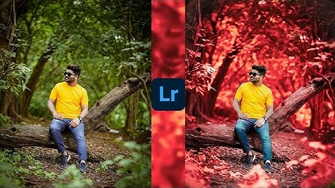 Lightroom black and red effect photo editing tutorial | lightroom background colour change preset