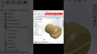 SolidWorks Tips And Tricks | Revolve Command #trending #shorts #revolve #3dmodeling #screw #part