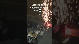 Leon Doing Anything to Aura Farm💀🥀 #shorts #residentevilrequiem
