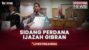[BREAKING NEWS] Sidang Perdana Ijazah Gibran di KIP | tvOne