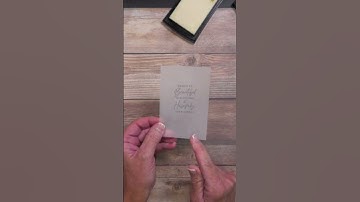 How To Heat Emboss On Vellum #shorts