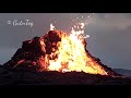 Volcano collapsing