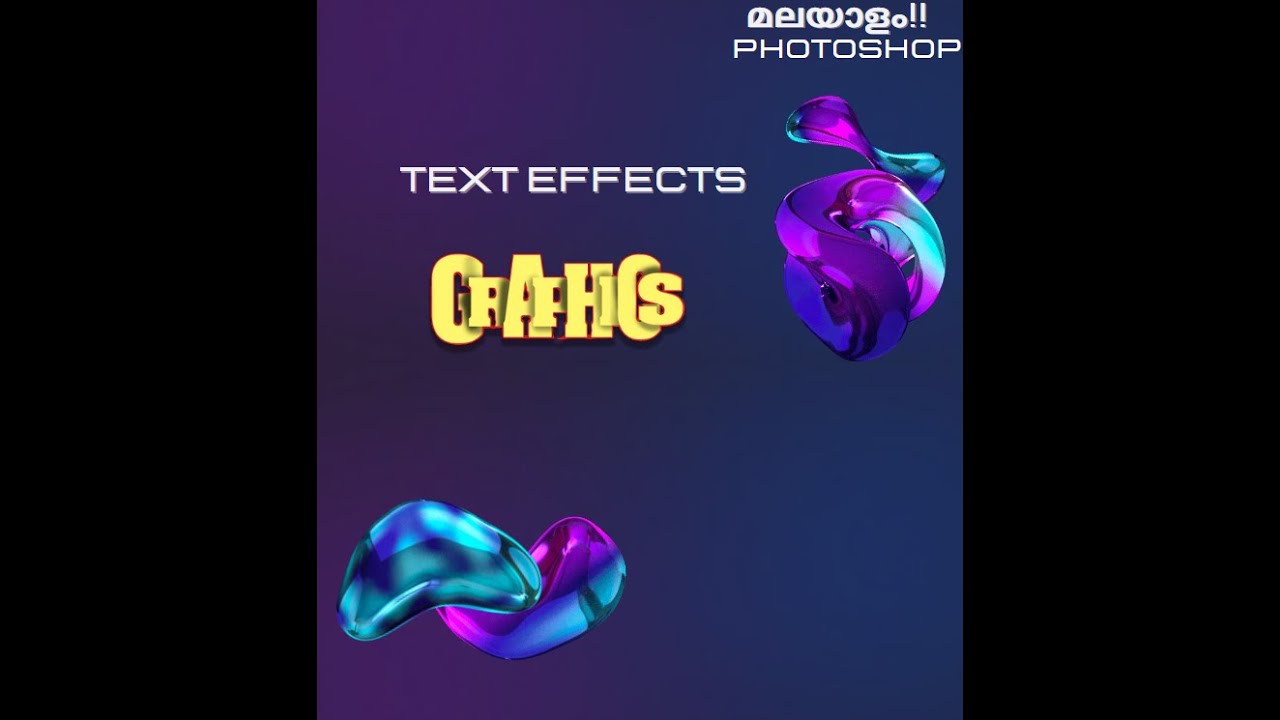 Text Effects in Photoshop Malayalam Tutorial - YouTube