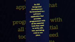 💻 What is IDE? | Explained in Simple Words | Study Learn Channel #education #programming #techlearn