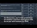 Metaculus website hosts predictions about science and technological issues