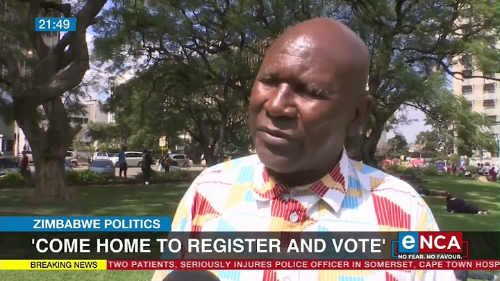 Zimbabwe politics | Come home to register and vote