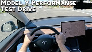 Tesla Model Y Performance POV Test Drive