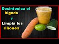 Este batido desintoxica el hígado, limpia los riñones y elimina los líquidos retenido del organismo.