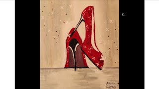 تعلم الرسم بألوان الزيت بإحترافية (Red shoes)