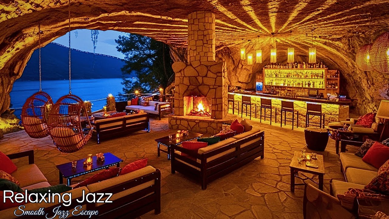 Cozy Autumn Cave Jazz🍁 Smooth & Relaxing Jazz Music for Study, Work and Peaceful Moments 🎷🔥