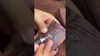 The Process Of Carving Wood In The Desired Pattern To Produce A Very Beautiful Carving