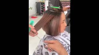 Top 4 real-life bob haircut models in a simple salon