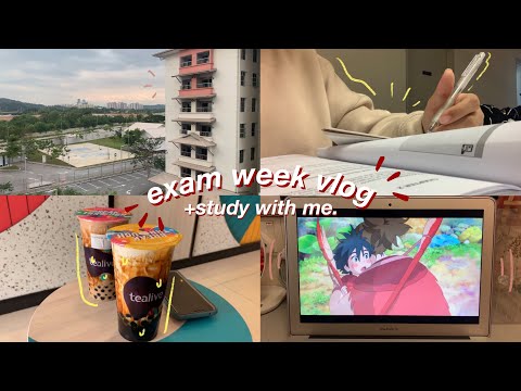 [ENG CC] long, overdue, exam vlog || uitm, dengkil.