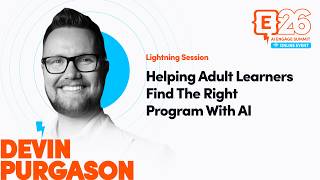 Helping Adult Learners Find the Right Program with AI [Lightning Session]