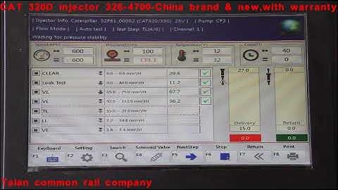 CAT injector 326-4700 made in China testing video