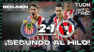 Resumen y goles | Chivas 2-1 Tijuana | Grita México C22 - J15 | TUDN