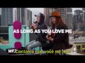 Justin Bieber - As Long As You Love Me Acoustic (Tradução/Legendado) Live at Fox FM&#39;s Hit The Roof