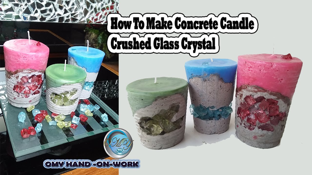 How to Make Concrete Geode Candles - Made By Barb