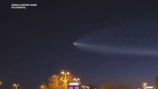 Starlink Launch Streaks Across Arizona Sky