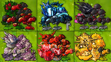 PVZ Fusion 3.1 Challenge - Team Family x5 Plants Fusion Vs Obsidian Gargantuar - Who Will Win?