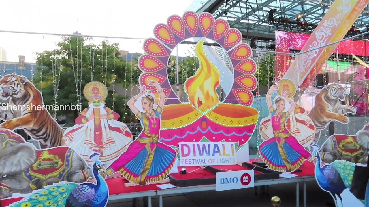Фестиваль огней Дивали в Торонто 2025. Танцы. 