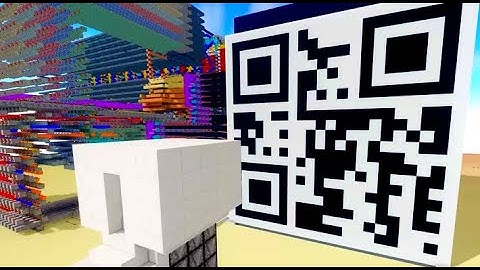 Minecraft redstone - QR code generator