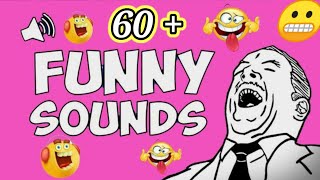 60+ funny sound effects 2023 no copyright | background effects | comedy sound | sound pack .zip file