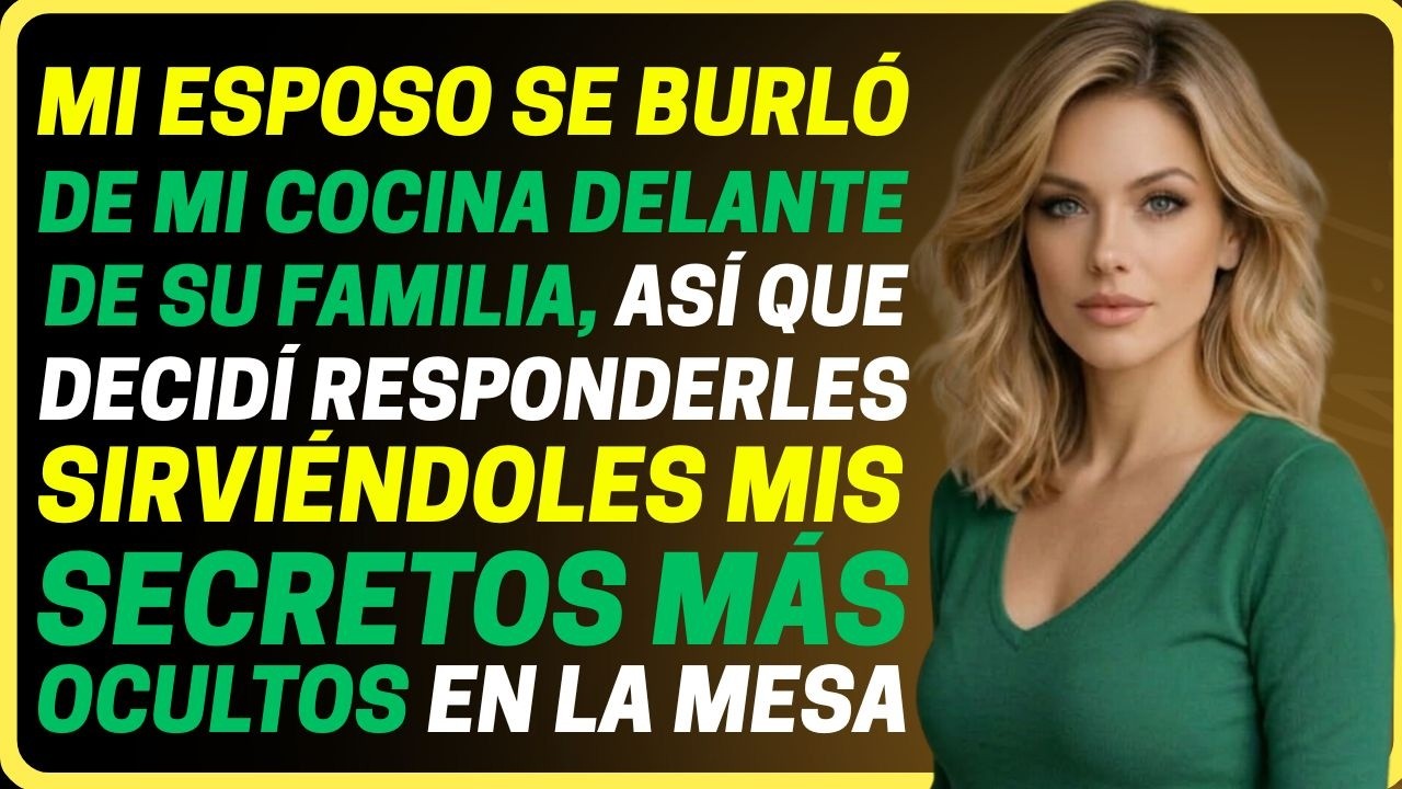 Cuando mi esposo y su familia se burlaban de mi comida casera, utilicé cada plato para…