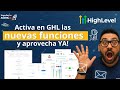 Activa HOY las NUEVAS funciones de Go High Level 🔥 | Sé el primero en ofrecerlas a tus clientes