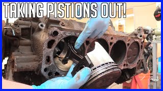 How to Build a Ford 302 Small Block  Part 2: Removing the Rotating Assembly  EASY!