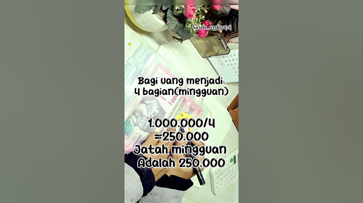 uang belanja 1 juta sebulan #mengelolakeuangan #belanjahemat