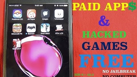 Get Paid Apps & Hacked Games FREE iOS 9 - 10.2 No Jailbreak/Computer